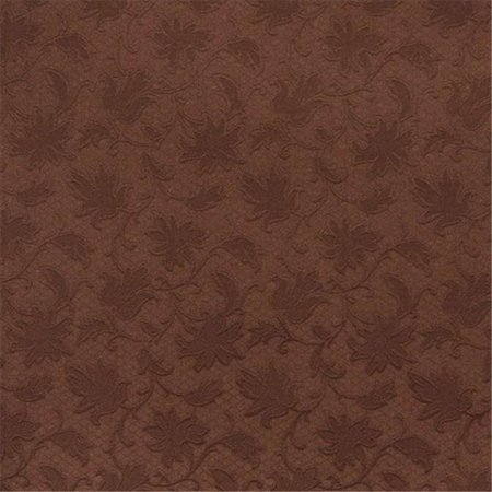 DESIGNER FABRICS Designer Fabrics E502 54 in. Wide Brown; Floral Jacquard Woven Upholstery Grade Fabric E502
